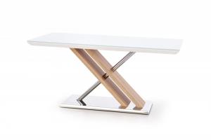 Jedálenský stôl NEXUS biely / dub sonoma Halmar #2 small