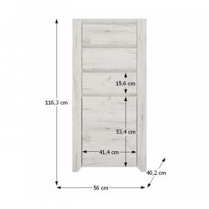 Komoda ANGEL typ 35 biela / craft Tempo Kondela #3 small