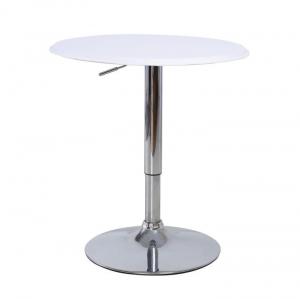 Barový stôl otočný BRANY biela / chróm Tempo Kondela