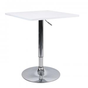 Barový stôl FLORIAN NEW biela / chróm Tempo Kondela