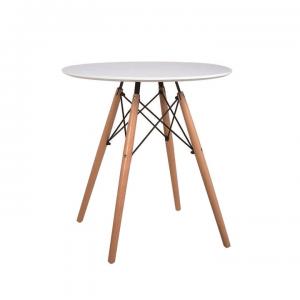 Jedálenský stôl GAMIN NEW biela / buk Tempo Kondela 60 cm