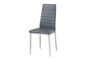 Jedálenská stolička HRON 4, šedá/chróm