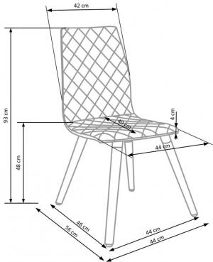 Jedálenská stolička K282 Halmar Béžová #1 small