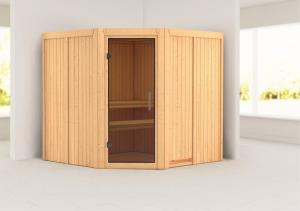 Interiérová fínska sauna 196 x 196 cm Dekorhome #1 small