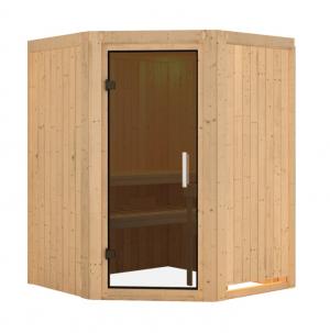 Interiérová fínska sauna 151 x 151 cm Dekorhome #1 small