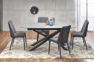 Rozkladací jedálenský stôl CAPELLO 180/240 cm sivá / čierna Halmar #1 small