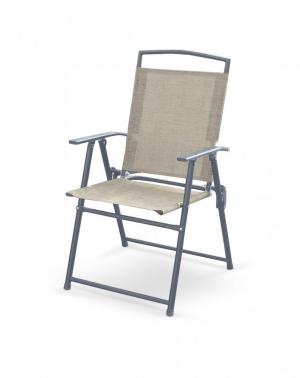 Záhradná skladacia stolička ROCKY sivá Halmar