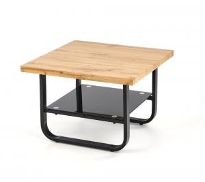 Konferenčný stolík ESPINOZA 65x65 cm čierna / dub prírodný Halmar #1 small