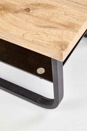 Konferenčný stolík ESPINOZA 65x65 cm čierna / dub prírodný Halmar #3 small