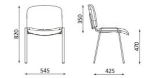 NOWY STYL Iso Chróm konferenčná stolička chrómová / béžová (C4) #1 small