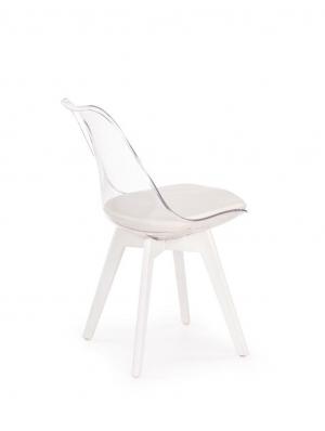 HALMAR K245 jedálenská stolička biela / priehľadná #1 small