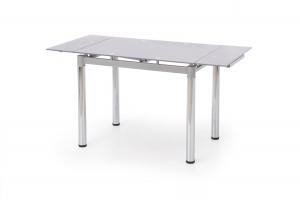 HALMAR Logan 2 sklenený rozkladací jedálenský stôl sivá / chróm #2 small