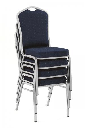 HALMAR K66S jedálenská stolička modrá / strieborná #2 small