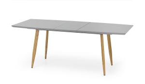 HALMAR Ruten rozkladací jedálenský stôl sivý lesk / dub medový #1 small