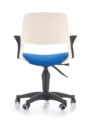 HALMAR Jumbo detská stolička na kolieskach s podrúčkami biela / modrá #3 small