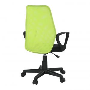 TEMPO KONDELA BST 2010 New kancelárska stolička s podrúčkami čierna / zelená #2 small