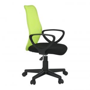 TEMPO KONDELA BST 2010 New kancelárska stolička s podrúčkami čierna / zelená #3 small