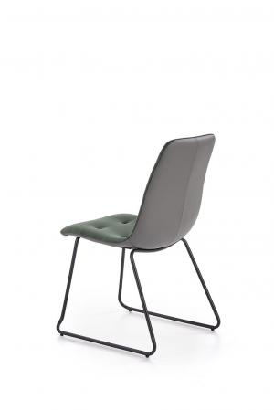 HALMAR K321 jedálenská stolička tmavozelená / sivá / čierna #2 small