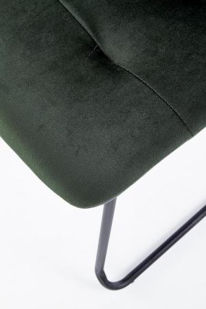 HALMAR K321 jedálenská stolička tmavozelená / sivá / čierna #3 small