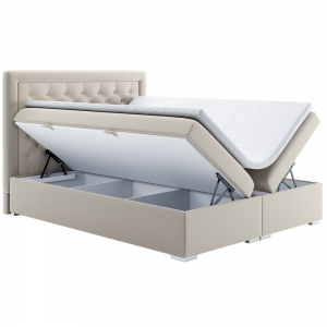 Boxspringová posteľ DORMAN krémová Tempo Kondela 180 x 200 cm #3 small