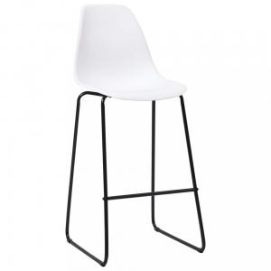 Barové stoličky 6ks plast / kov Dekorhome Modrá #2 small
