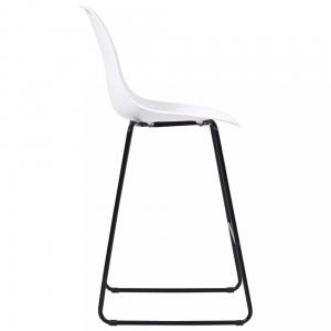 Barové stoličky 6ks plast / kov Dekorhome Modrá #3 small