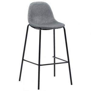 Barové stoličky 6ks textil / kov Dekorhome Modrá #2 small