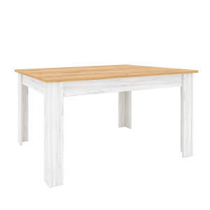 Rozkladací jedálenský stôl S SUDBURY dub craft zlatý / dub craft biely Tempo Kondela