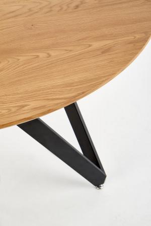Jedálenský stôl MOZAMBIK 120 cm dub zlatý / čierna Halmar #3 small