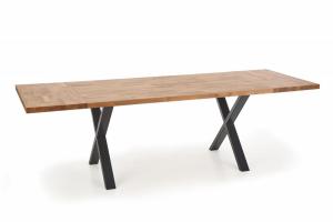 Jedálenský stôl APEX masívne dubové drevo / čierna Halmar 120x78 cm #2 small