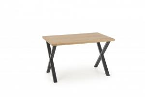 Jedálenský stôl APEX dyha dub / čierna Halmar 120x78 cm