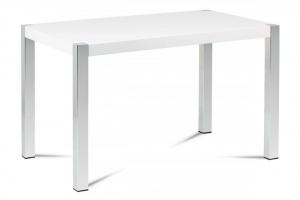 Jedálenský stôl AT-2066 WT biela / chróm Autronic