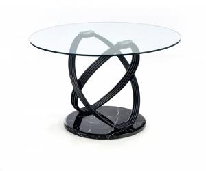 Jedálenský stôl OPTICO sklo / čierna Halmar #3 small
