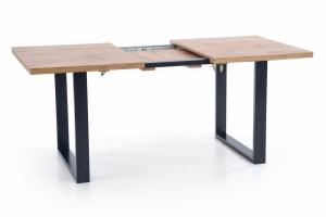 Jedálenský stôl VENOM rozkladací dub wotan / čierna Halmar 135-185/90 cm #3 small