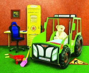 Artplast Detská posteľ Traktor zelený #1 small