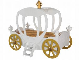 Artplast Detská posteľ Koč pre princeznú Farba: Biela