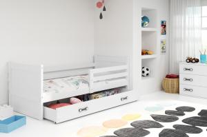 BMS Detská posteľ RICO 1 / BIELA 190x80 Farba: Biela