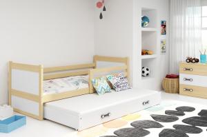 BMS Detská posteľ RICO 2 / BOROVICA 190x80 Farba: Biela