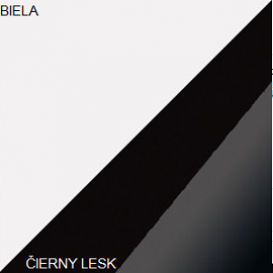 WIP Skrinka STELLA STE-03 Farba: Biela / čierny lesk