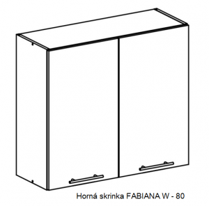 Tempo Kondela Kuchynská linka FABIANA / dub sonoma FABIANA: Horná skrinka FABIANA W-80 K2S / (ŠxVxH) 80x72x30 cm #3 small