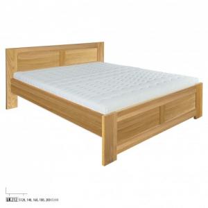 Drewmax Manželská posteľ - masív LK212 | 160 cm dub Farba: Dub prírodný