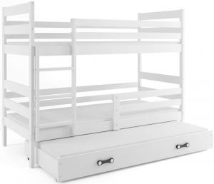 BMS Detská poschodová posteľ s prístelkou ERYK 3 | biela Farba: Biela / biela, Rozmer.: 160 x 80 cm #1 small