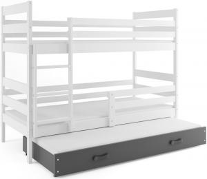 BMS Detská poschodová posteľ s prístelkou ERYK 3 | biela Farba: Biela / biela, Rozmer.: 160 x 80 cm #3 small