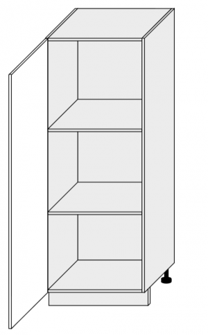 ArtExt Kuchynská skrinka vysoká, D5D/60/154 Malmo Farba korpusu: biela #1 small
