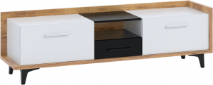 WIP TV stolík 2D1S BOX-09 Farba: dub artisan / biela / čierna #1 small