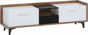 WIP TV stolík 2D1S BOX-09 Farba: dub artisan / biela / čierna #2 small
