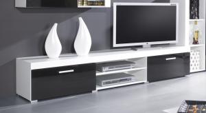 Artcam TV stolík Samba bielo-čierny