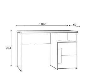 Forte Písaci stôl ARKINA LBLT21 #2 small