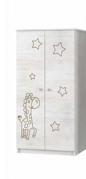 ArtBoo Detská skriňa BOO so žirafkou BOO: Bezfarebný