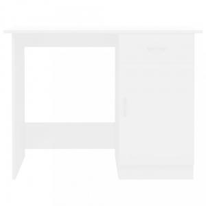 Písací stôl so skrinkou 100x50 cm Dekorhome Dub sonoma / biela #3 small